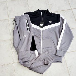 Grey Black And White Nike Sweatsuit / Tracksuit